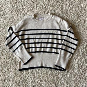 Sincerely Jules Black and White Crew Neck Sweater